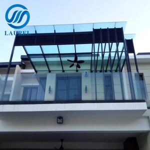 زجاج مقوى 8 مم 15 مم للشرفة